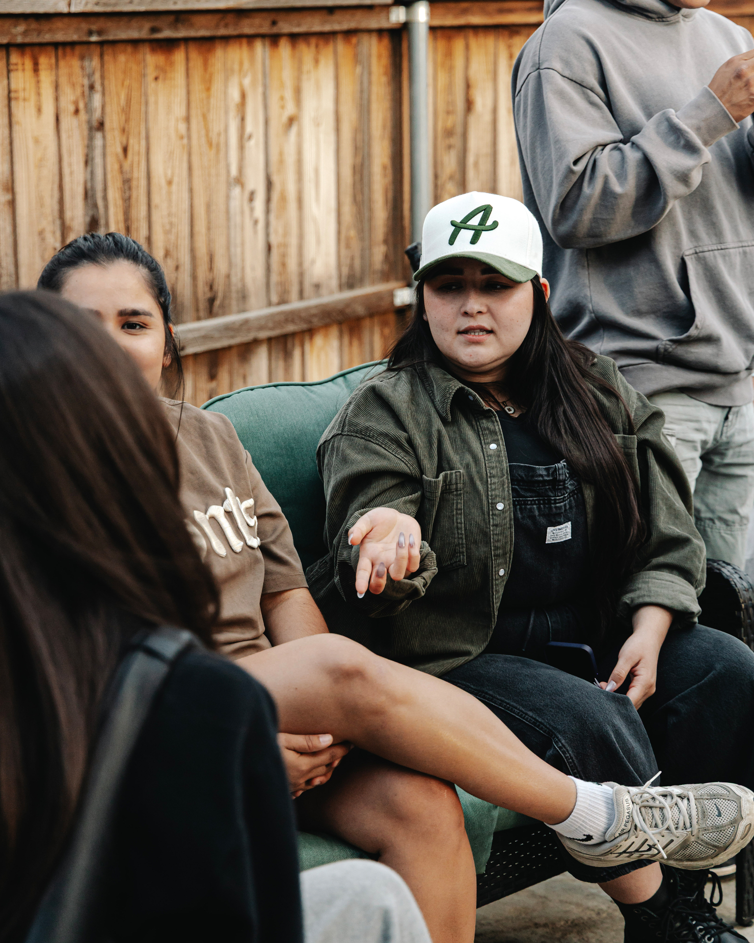Adventus lifestyle — community in green Eye cap